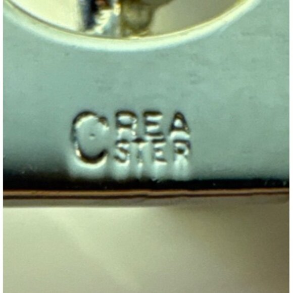 Arizona Cactus Octagon Sterling Silver Pendant Charm By CREA - Picture 4 of 5